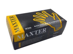 Maxter Black Nitrile Gloves Small 100 Pkt